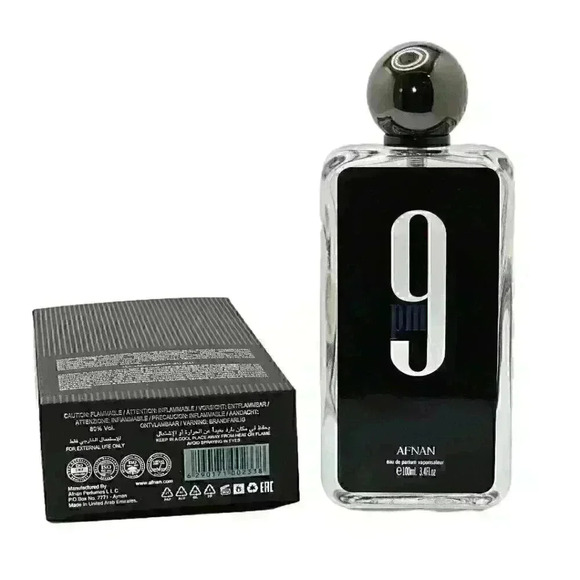9 PM Eau de Parfum by Afnan for Men - 3.4 oz Spray  Invigorating Men's Fragrance - Picture 2 of 5